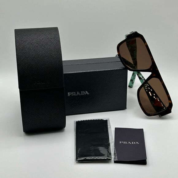 PRADA Sunglasses PR22YS 2AU06B Havana Unisex NEW - Picture 11 of 11